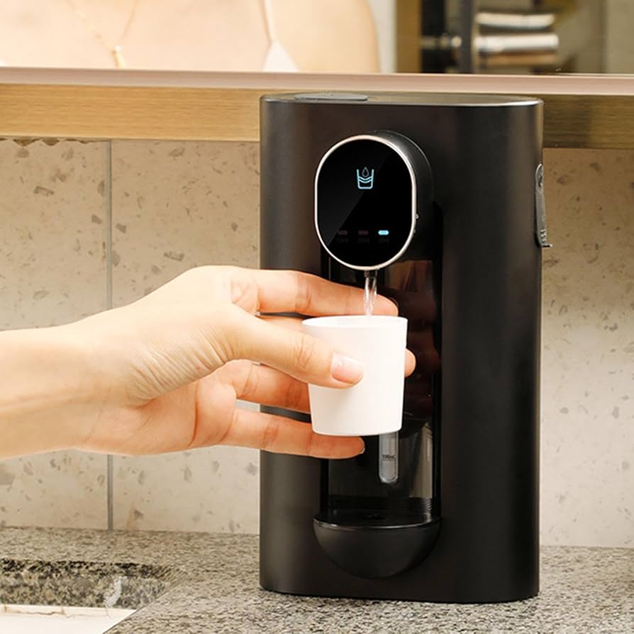 Wall-Mounted Smart Mouthwash Dispenser (With 2 Magnetic Cups)