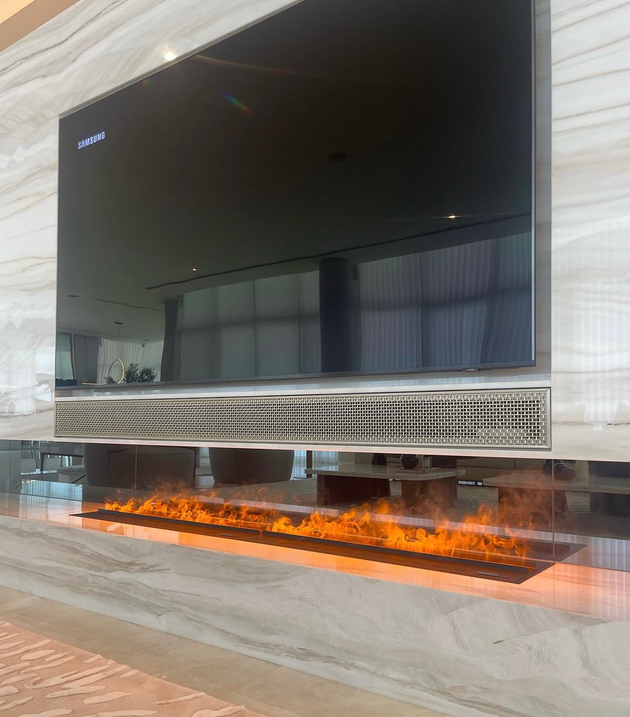 Modern Water Vapor 3D Electric Fireplace